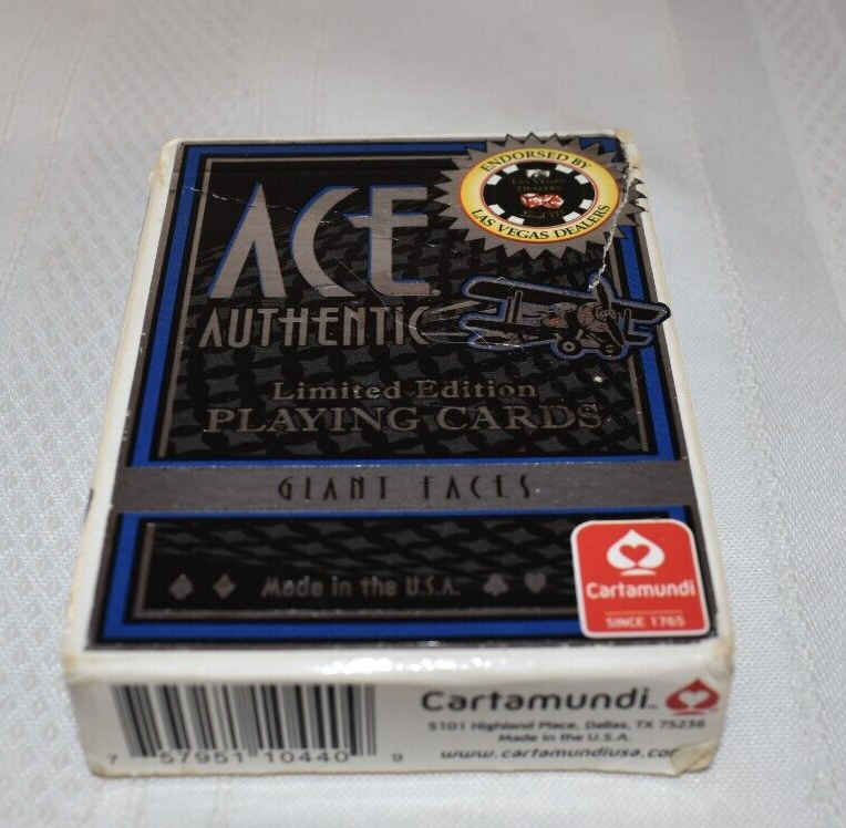 ace authentic limited edition playing cards NEW SEALED Playing Cards Cartamundi ACE AUTHENTIC Limited Edition GIANT  FACES