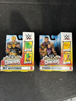 X2 WWE Knuckle Crunchers Rey & Dominik Mysterio Dominik Series 3 New