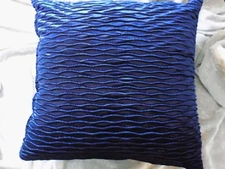 Decorative Throw Pillow Dark Blue Patterned Home Decor Bed Couch Sofa NEW!
