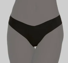 $24 Commando Women's Black Solid Low Rise Cotton Thong Panty Size S/M