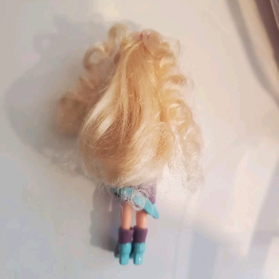 2001 Mattel Polly Pocket Moda Polly Divertida Palco Desdobrável Estojo Transparente Incompleto - Imagem 4 de 4