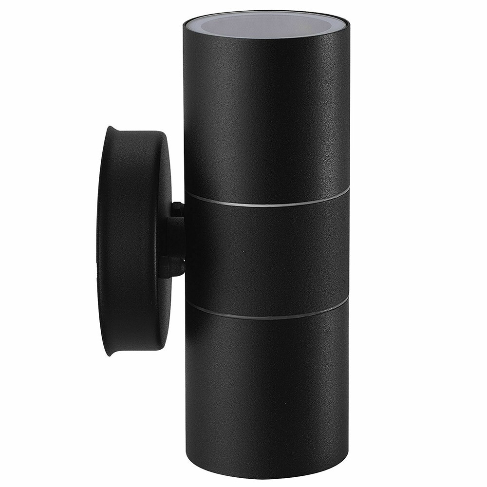 Black Stainless Steel Double Wall Light IP65 Up Down Outdoor Wall Light