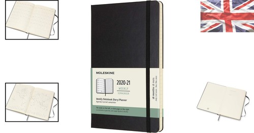 Personalizable 18- Weekly Diary with Elastic Closure - Black, 208 Pages - Picture 2 of 10
