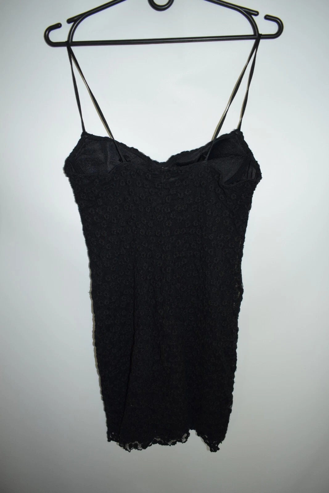 Versace Jeans Couture Bustier mini abito nero ricamato floreale taglia 32 46