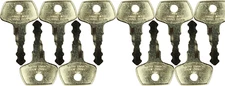 Fits #13 (14607) JCB/CAT/Bomag Replacement Key *10 Pack*