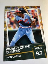 2020 Topps WARriors of the Diamond Jumbo 5x7 Rod Carew Twins WOD47 /10
