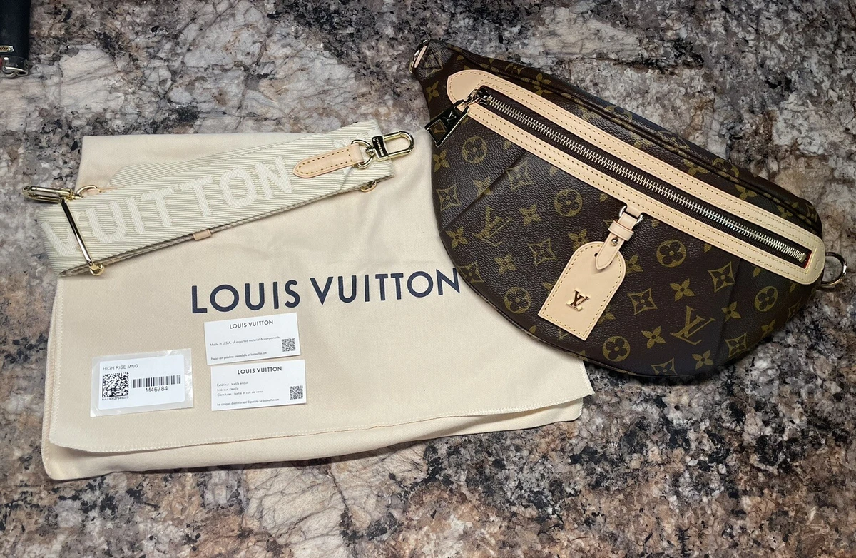 Louis Vuitton High Rise Bumbag Monogram in Coated Canvas with Gold-tone - US