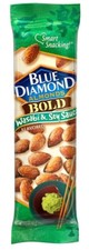 Blue Diamond Almonds, Bold Wasabi Soy Snack Pack, 1.5 oz Bags/ 12 Pack