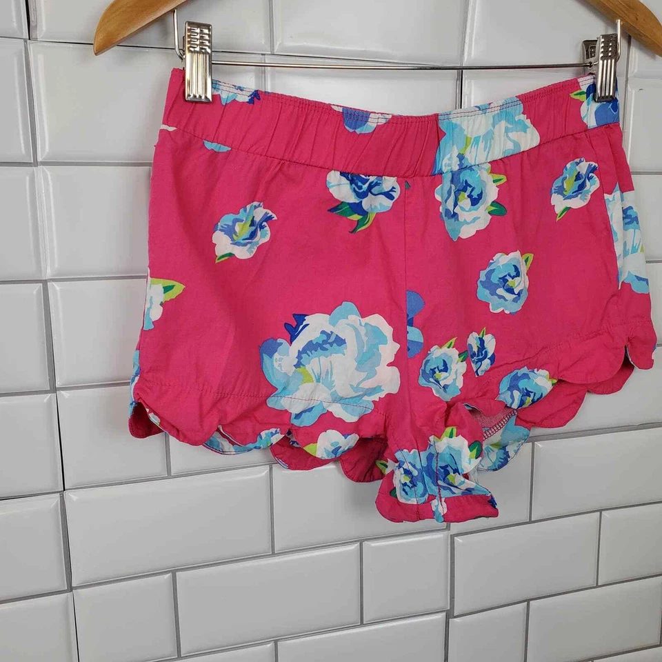 ГРЯЗЬ ПИРОГ | ЦВЕТОЧНЫЙ ТЯНУТЬ НА 100% ХЛОПОК ОТРЕЗАТЬ КОРОТКИЕ ШОРТЫ ЖЕНСКИЙ РАЗМЕР XS - Изображение 2 из 4