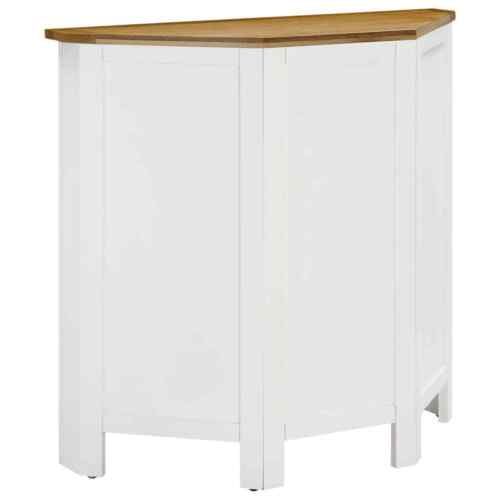 vidaXL Corner Cabinet 80x33.5x78 cm Solid Oak Wood - Picture 5 of 9