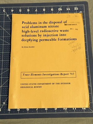 Problems in the disposal of acid aluminum nitrate high-level radioactive waste..