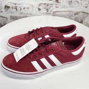 burgundy adidas skate shoes