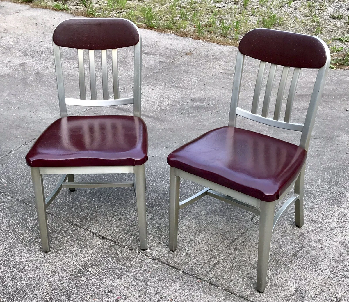 Brushed aluminum chairs sale