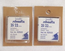 Hawid Schaufix Black Stamp Mounts 25/22 Two Packs of 40 Pieces (m4)