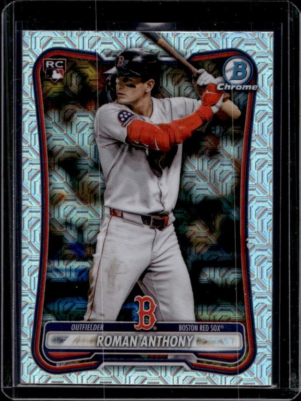 2026 Bowman Mega Box Roman Anthony Chrome RC Mojo Refractor Rookie #18 Red Sox