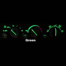 Green Led Bulb Kit For Chevy Gm Yukon Sierra 1995-1999 Climate Control Ac Heater