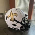 Michael Thomas Signed New Orleans Saints White Football Helmet BAS Authenticated