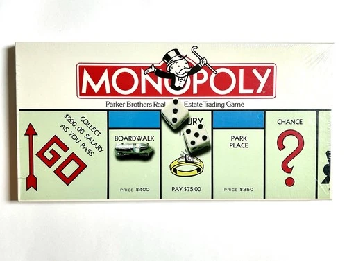 Vintage 1985 Parker Brothers MONOPOLY Board Game FACTORY SEALED All Time Classic