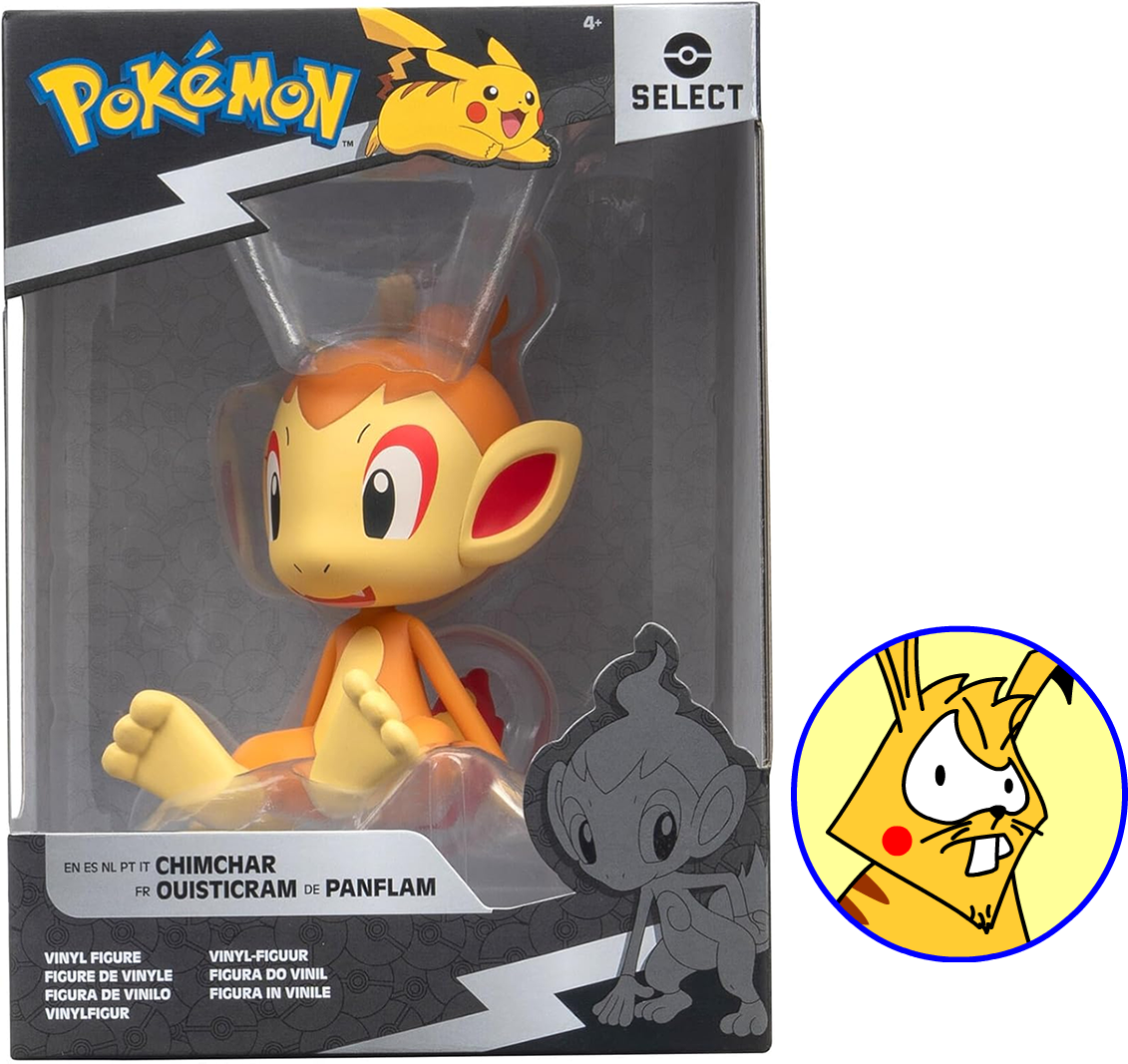 Chimchar Vinyl Figurine - Pokemon Select 4inch Nintendo - Jazwares