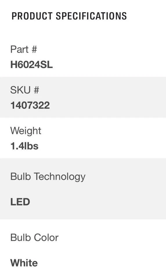 Dos bombillas LED Sylvania H6024SL, nuevas nunca abiertas. Foto 3 de 3