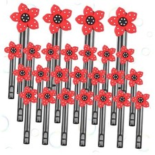 24 Pcs Bubble Wand Bubble Wands Anime Bubbles Party Black Red Strange Flower