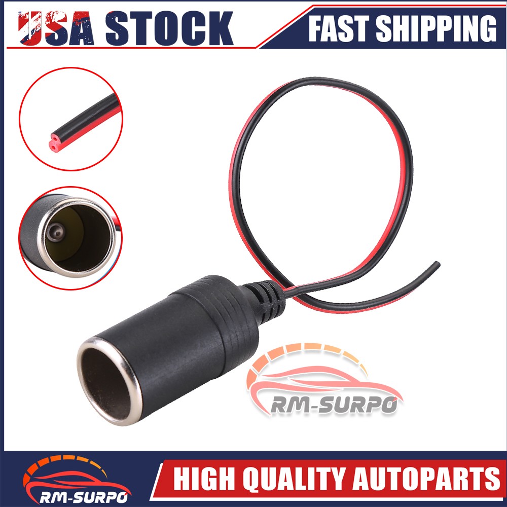 Car Cigarette Lighter Charger 12V/24V Adapter Cable Female Socket Plug Connector. Available Now for $1.85