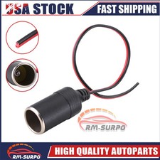 Car Cigarette Lighter Charger 12V/24V Adapter Cable Female Socket Plug Connector