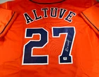Jose Altuve / Autographed Houston Astros Orange Custom Baseball Jersey / COA