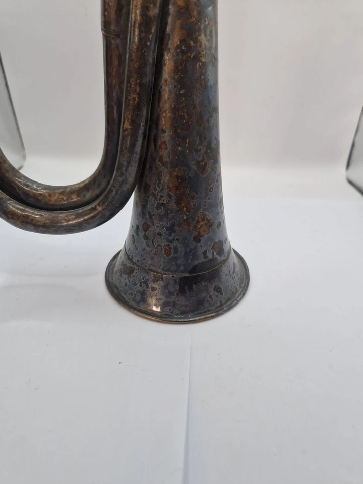 Vintage Besson & Co London Metal Bugle + Mouthpiece  - Image 3 of 4