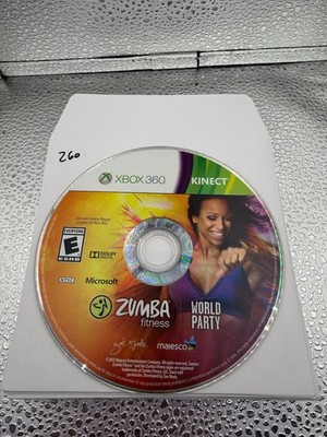 Zumba Fitness World Party Xbox 360 Video Game Kinect Dance Fitness