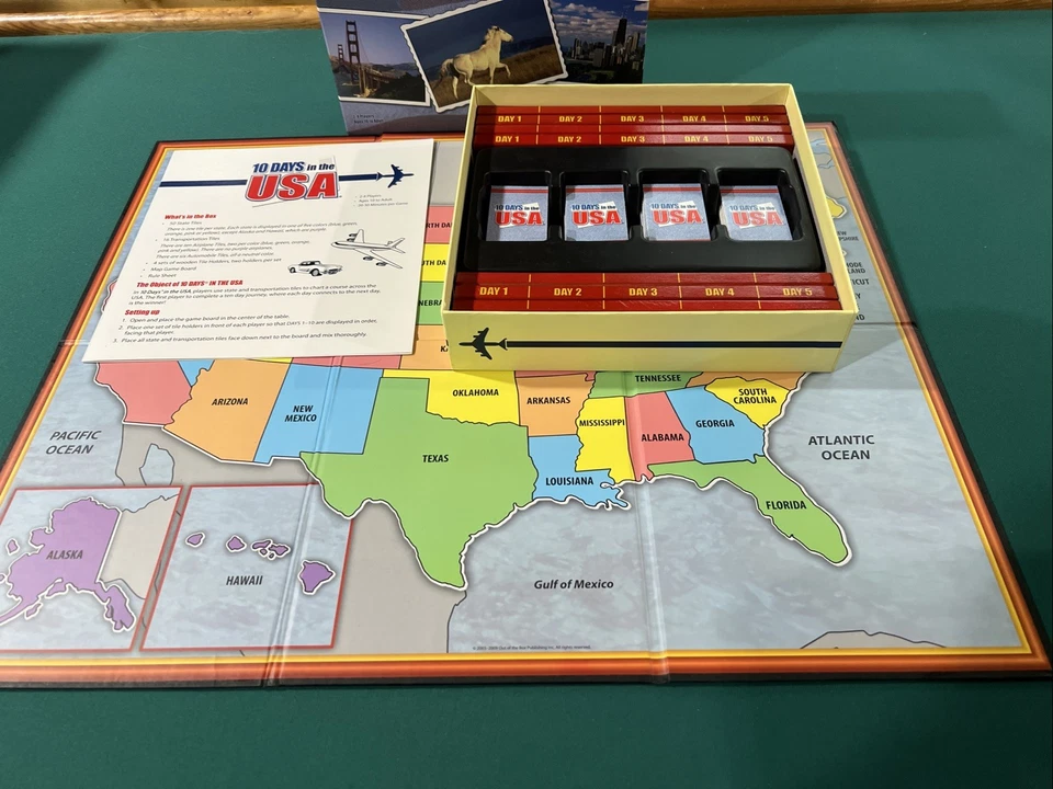 10 Days In The USA Board Game 100% Complete - Image 2 of 4