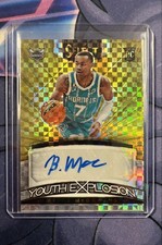 2022-23 Select Youth Explosion Signatures Bryce McGowens #YES-BMG Gold Prizm /10
