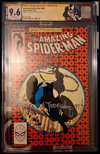 Amazing Spider-Man 300 CGC 9.6 SS Signed Todd McFarlane Venom Custom Label