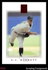 2003 Topps Tribute Contemporary Red #21 A.J. Burnett 200/225 Marlins