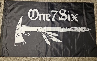 ONE7SIX Tomahawk Flag Banner 3x5 O7S SOF Team One 7 Six