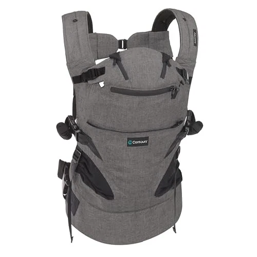 Contours Baby Carrier Newborn to Toddler Journey 5 Position - Carbon Gray