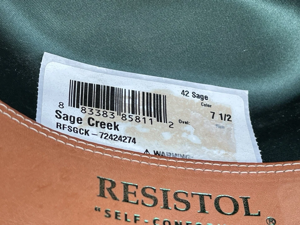 $350 - 6X Sombrero de Vaquero Stetson Talla 7 1/2 Western Yellowstone Rodeo Rip Bullrider Foto 4 de 4