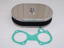  Weber DCOE Dellorto DHLA carb stainless air filter 45mm deep pancake
