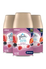 Glade Automatic Spray Refill Air Freshener Bubbly Berry Splash 6.2 oz - 3 Pack