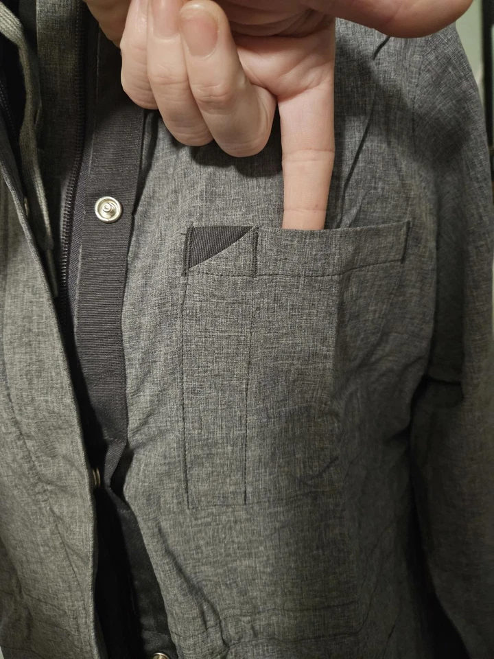 Wonder Wink Scrub/Utility jacket, women's small, gray - Image 3 of 4