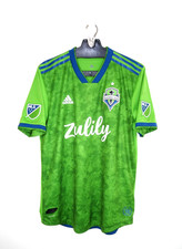 Adidas Seattle Sounders Jersey Large Mens 2018/19 Home Green Authentic
