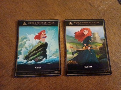 Euro Pass Disney Disneyland ARIEL MERIDA 10+11/13 World Princess Woche 2023 sehr guter Zustand 