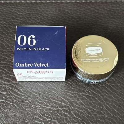 Clarins Ombre Velvet 06 Women In Black 4g Neu Beschädigte Box Cracked Eyeshadow
