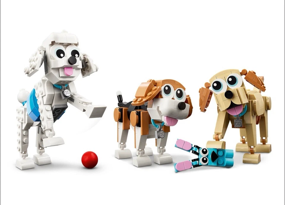 LEGO Creator 3 en 1 Adorables Perros Animales Figuras Juguetes 31137 Nuevo Caja Sellada Foto 4 de 4