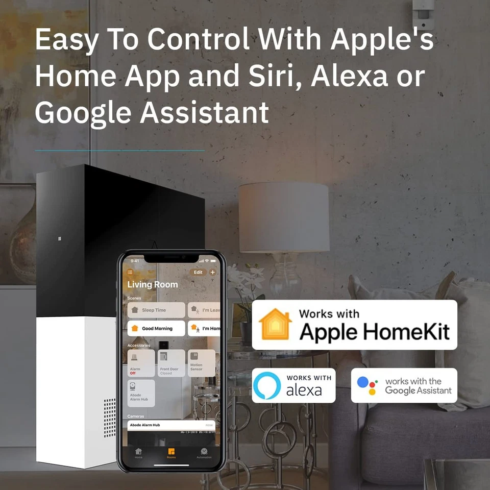 4 Piece Wireless Smart Security System - Works with Apple HomeKit, Z-Wave and... - Image 3 of 4