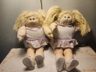Vintage Cabbage Patch Kids Soft Sculpture Little People Twin Girls