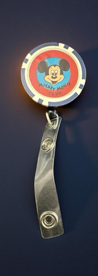 Mickey Mouse Club Retractable Badge ID Reel w/Clip