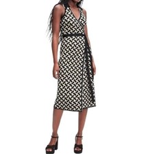 Diane Von Furstenberg X Target Wrap Sweater Dress Sleeveless Size L