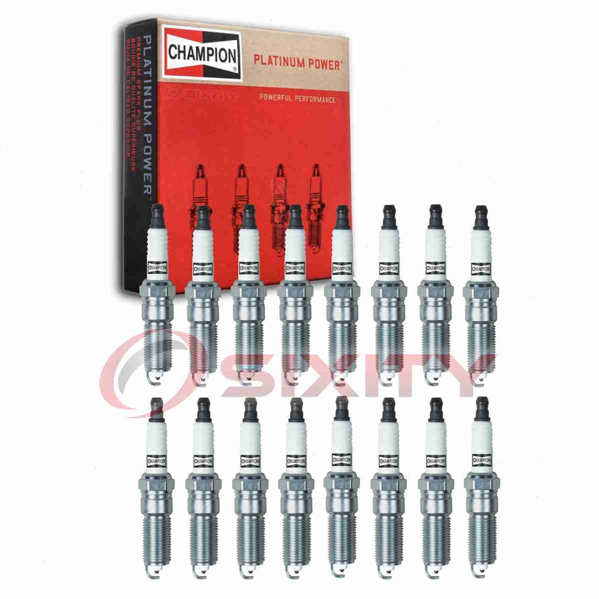 16 pc Champion Platinum Spark Plugs for 2005-2014 Chrysler 300 6.1L 6.4L V8 sf