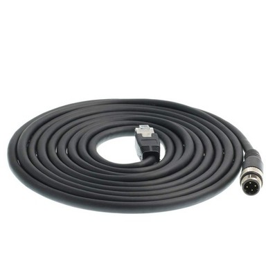 M12 4pin DCode Male To RJ45 Ethernet Connector CAT6 Shielded Network Cable